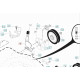 Regulator wysokości kosiarki Husqvarna LB155S, LC356V, LC356AWD, 581497908