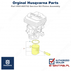 Tłok kpl. pilarki Husqvarna 130, 135 Mark II. 591465702
