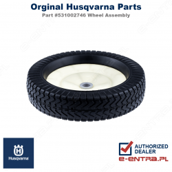 Koło jezdne kpl. kosz, zbieracz Husqvarna 42", 531002746