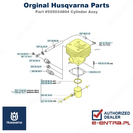 Cylinder kpl. 343R,Rx,F