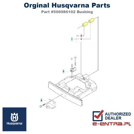 Tuleja rider Husqvarna 506986102